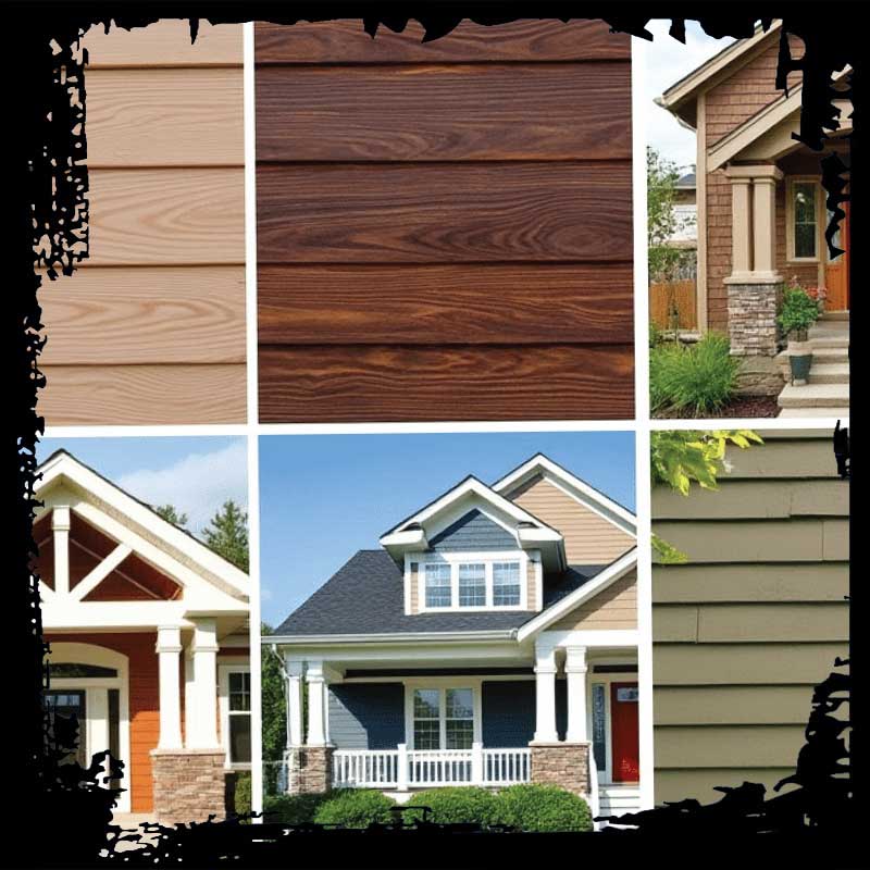 Vinyl siding colors and lap profiles